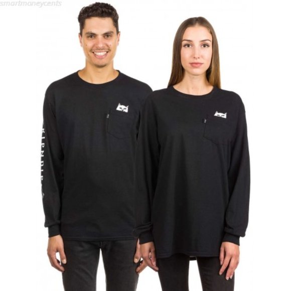 NEW RIPNDIP LORD NERMAL BLACK L/S POCKET TEE - Picture 2 of 11
